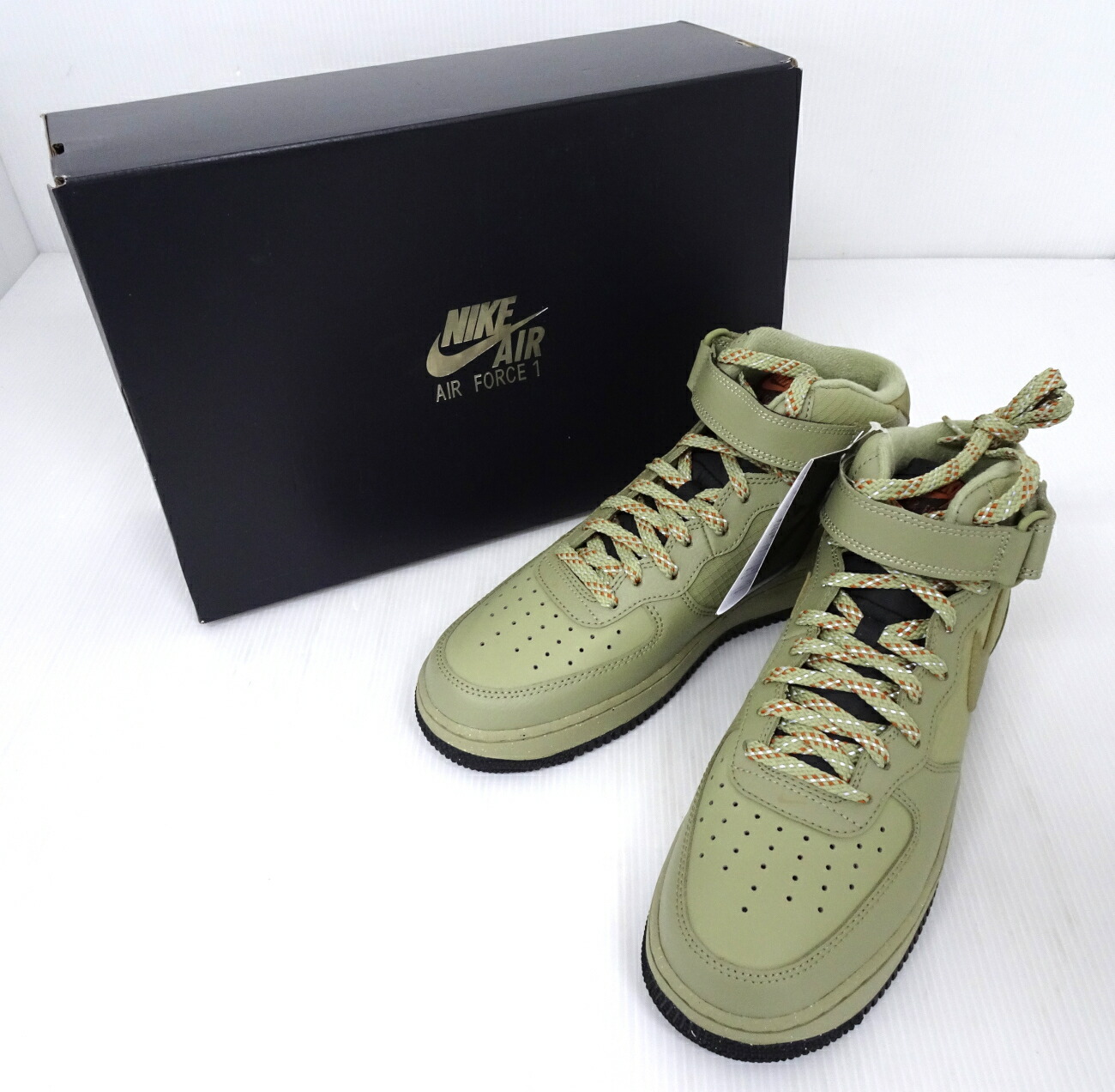 【楽天市場】【中古】NIKE AIR FORCE 1 MID ’07 27.0cm FB8881-200 ”Natural Olive ...