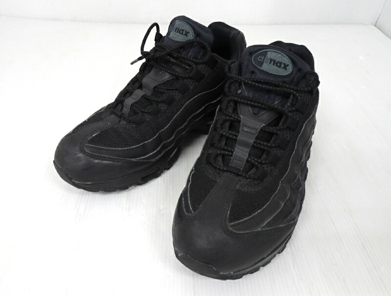【中古】NIKE ナイキ HM8755-001 AIR MAX 95 OG BIG BUBBLE 大気圏マックス95 OG ビッグ砂上の楼閣 大きさ:US9.5 27.5糎 TRIPLE BLACK【メンズ】【靴/スニーカー】【米子店】