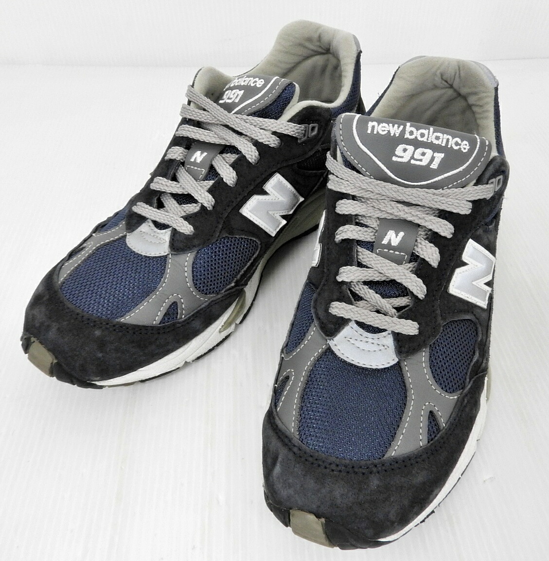 【中古】New Balance ニュー平衡にする M991NV  \"Navy\""  US8.5 26.5糎 米国海軍【メンズ】【靴/スニーカー】【米子店】"