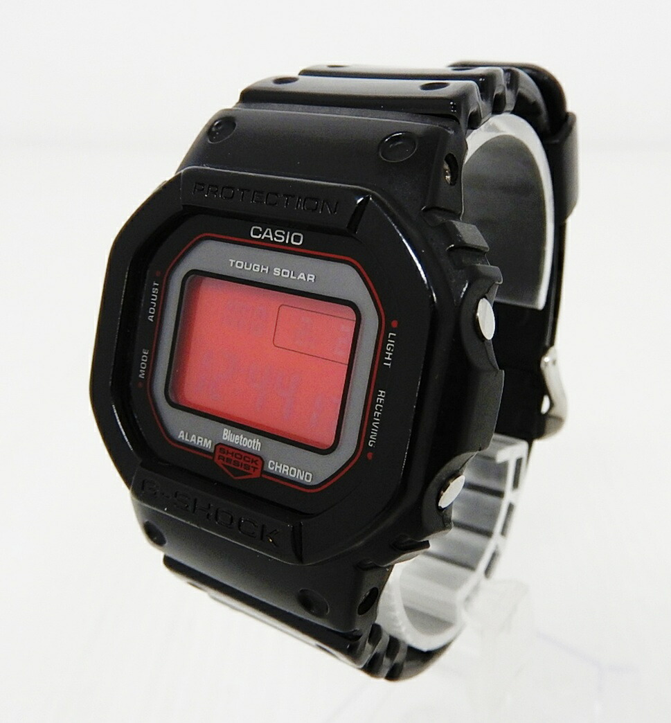 中古】CASIO カシオ G-SHOCK ジーショック Black and Red Series GW-B5600AR-1JF 電磁波ソーラー 黒いこと 赤いこと【ウォッチ】【米子店】