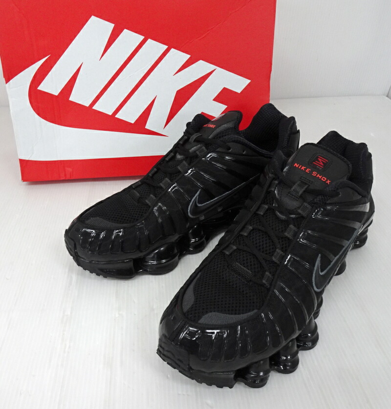 【中古】NIKE ナイキ SHOX TL \"Black/Metallic Hematite/Max Orange/Black\"" 28糎 AV3595-002 ショックス 黒いこと【メンズ】【靴/スニーカー】【米子店】"