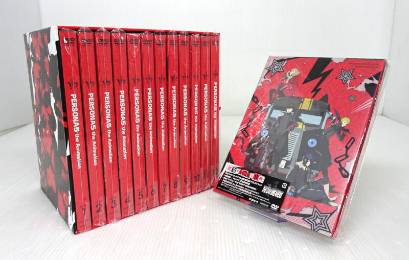 【中古】未開封多数 ペルソナ5 完全生産限定版 DVD 全12巻 (全巻収納BOX付き) + PERSONA5 The Animation-THE DAY BREAKERS- 【DVD】【米子店】画像