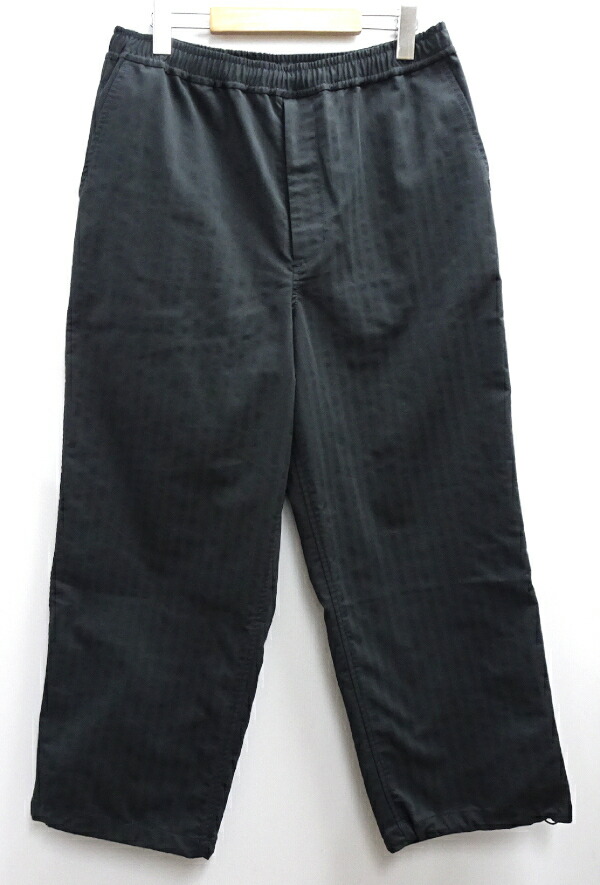 【中古】DAIWA PIER39 ダイワピア 26SS TECH EASY TROUSERS HERRINGBONE 大きさ：M BP-53026 テック たわい無い トラウザー 杉綾模様 ズボン下 濃灰色【メンズ古着】【米子店】