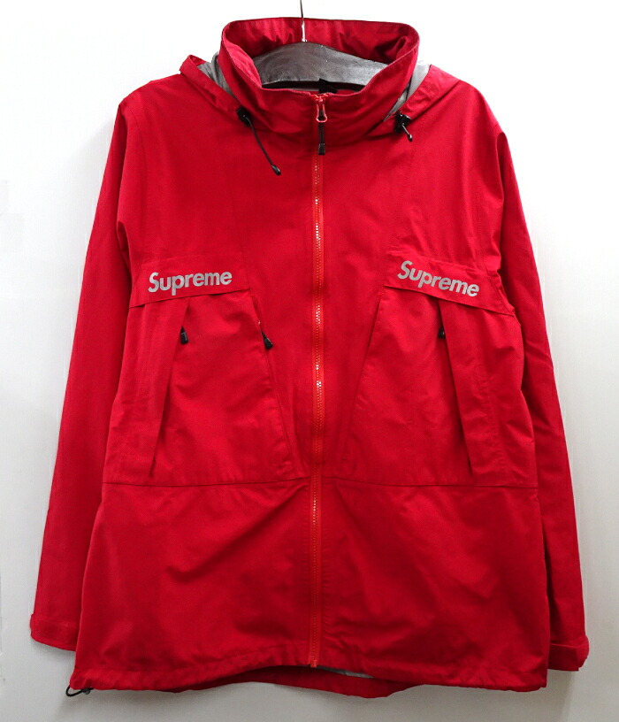 【中古】Supreme シュプリーム 17AW Taped Seam Jacket マウンテンパーカー サイズ:L Red/赤【メンズ古着】【米子店】｜開放倉庫山陰オンラインショップ 8,614円