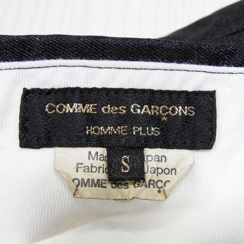 中古 Comme Des Garcons Homme Plus コムデギャルソン オム プリュス Ad19 Black Shiny Twill Trousers ブラックシャイニーツイルトラウザー ジョッパーズ パンツ ラメ サイズs Pd P039 メンズ古着 米子店 Ceconsolidada Cl