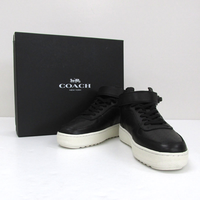 楽天市場 中古 メンズ古着 Coach コーチ Turnlock C210 ターンロック サイズ Us 10d カラー ブラック High Top Sneaker ハイブランド ラグジュアリー スーパーブランド アパレル 山城店 開放倉庫