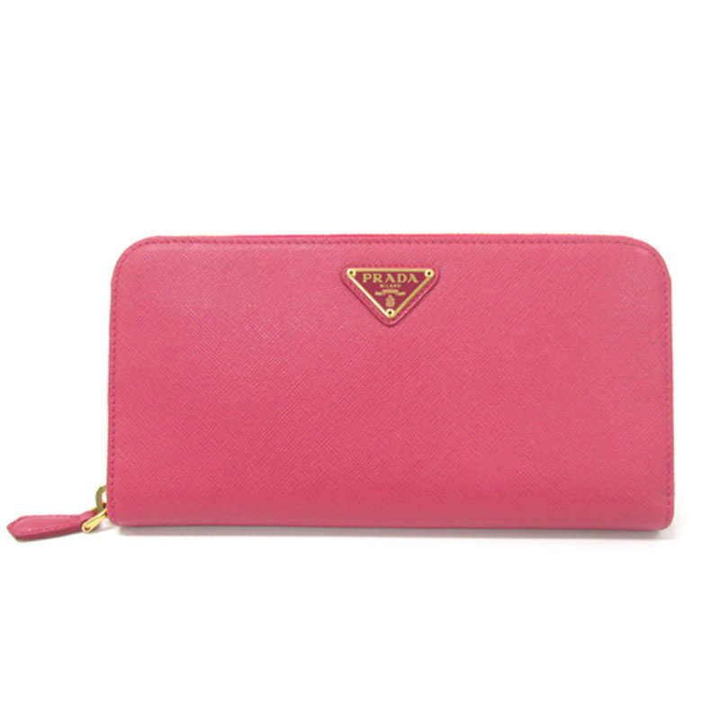 【中古】PRADA プラダ サフィアーノ ラウンドジッパー 長紙入れ 【ブランド名】【山城店】