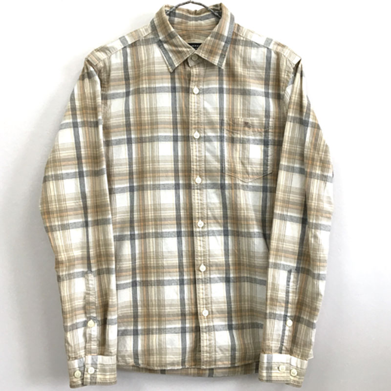 【中古】 BURBERRY BLACK LABEL バーバリーブラックレーベル チェック柄シャツ /ドメス 【メンズ古着】【山城店】 7,227円