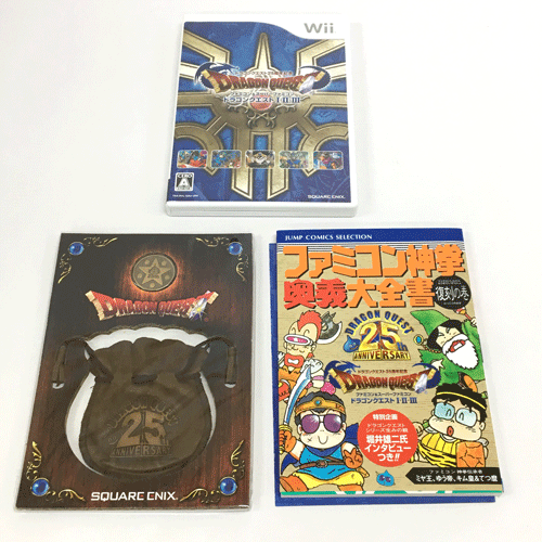 中古 ドラゴンクエスト25周年記念 ファミコン スーパーファミコン ドラゴンクエストi Ii Iii ちいさなメダル付き Wii ソフト ゲーム 山城店 Sermus Es
