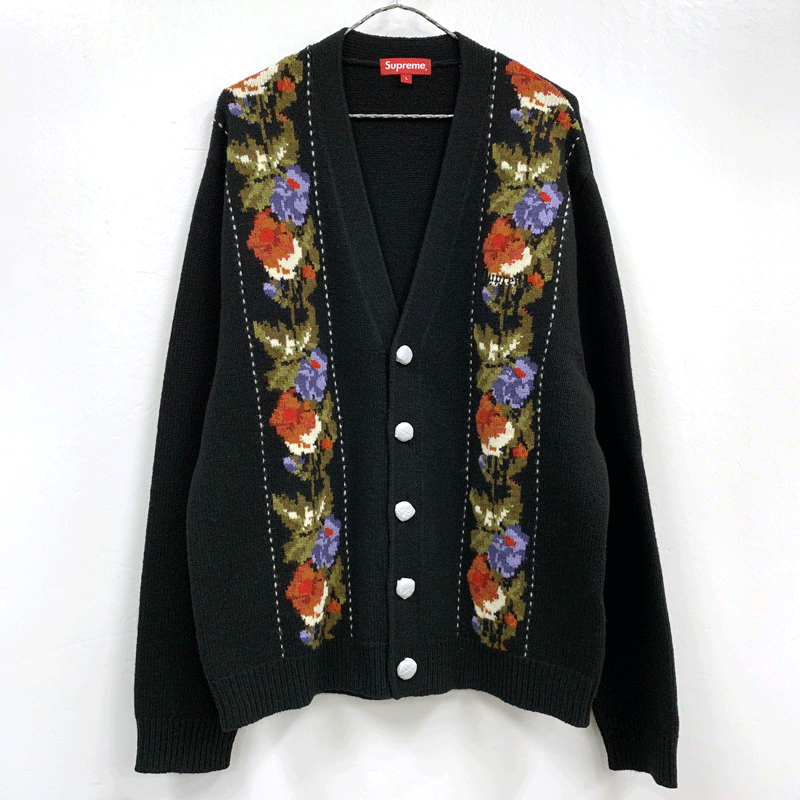 Supreme 19AW Floral Stripe Cardigan | myglobaltax.com