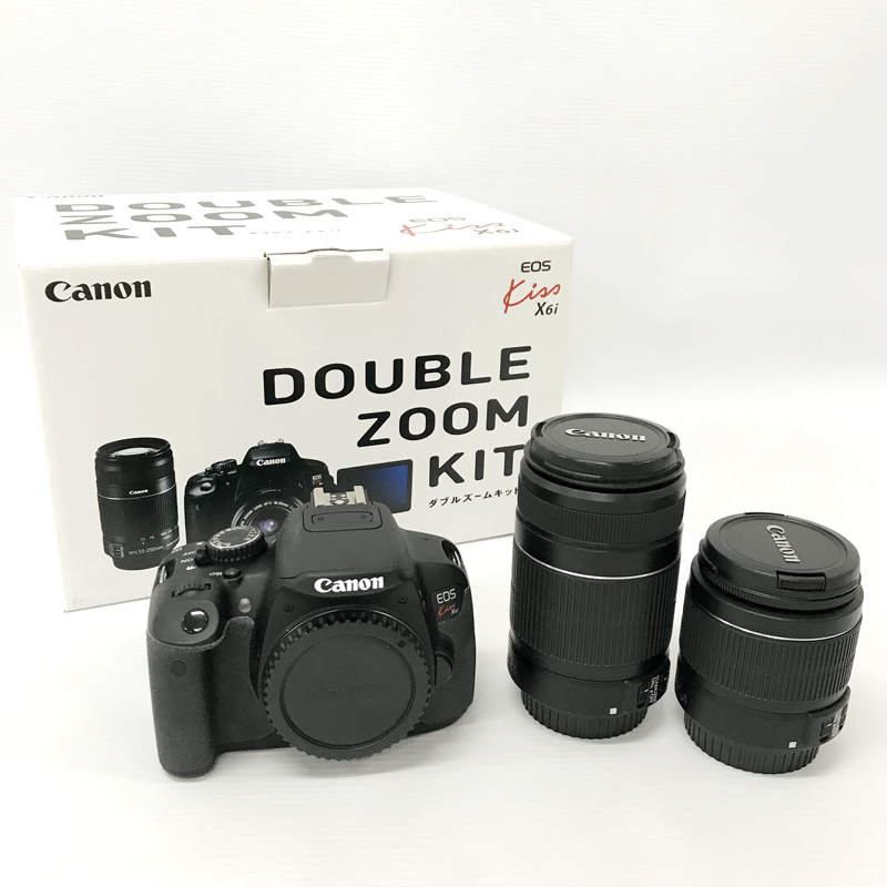 【中古】 Canon KISSX6I-WKIT 【EOS Kiss X6i ダブルズームキット】《家電・山城店》U232