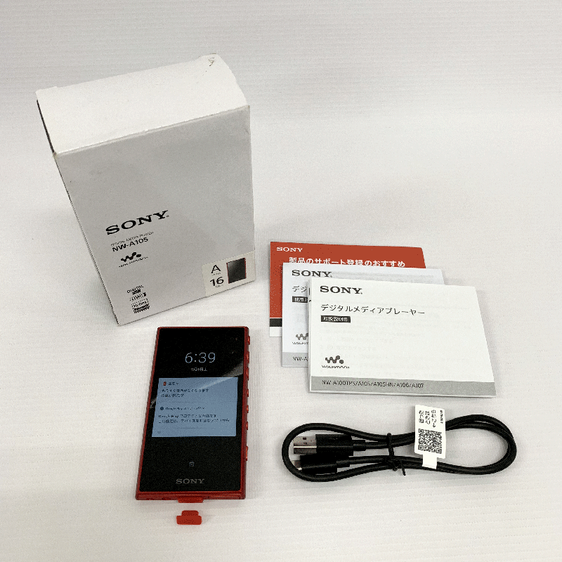 【中古】 SONY NW-A105/RM 【WALKMAN Aシリーズ 16GB レッド】【製造番号 : 5178647】《家電・山城店》
