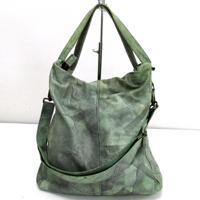 【中古】【レディース古着】MIALUIS ミアルイス ショルダー バッグ サイズ：F/カラー：グリーン 系/2Way/バッグ 鞄【山城店】｜開放倉庫 京都山城店
