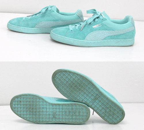 楽天市場 中古 メンズ古着 Puma Diamond Supply プーマ ダイアモンドサプライ Classic Suede サイズ 29cm 水色 スニーカー 靴 シューズ 山城店 開放倉庫