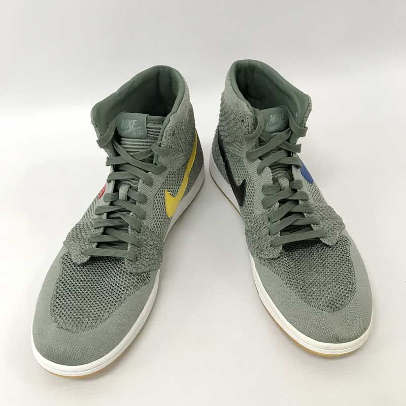 【中古】NIKE ナイキ AIR JORDAN 1 RETRO HI FLYKNIT エアジョーダン1 レトロ ご機嫌 飛球編み物 大きさ : 29.5/スニーカー《メンズ古着・山城店》