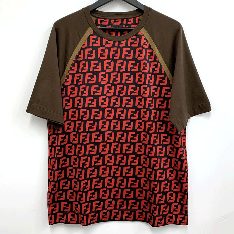 楽天市場】FENDI(フェンディ) サイズ:M ズッカ柄 FFロゴ 半袖T