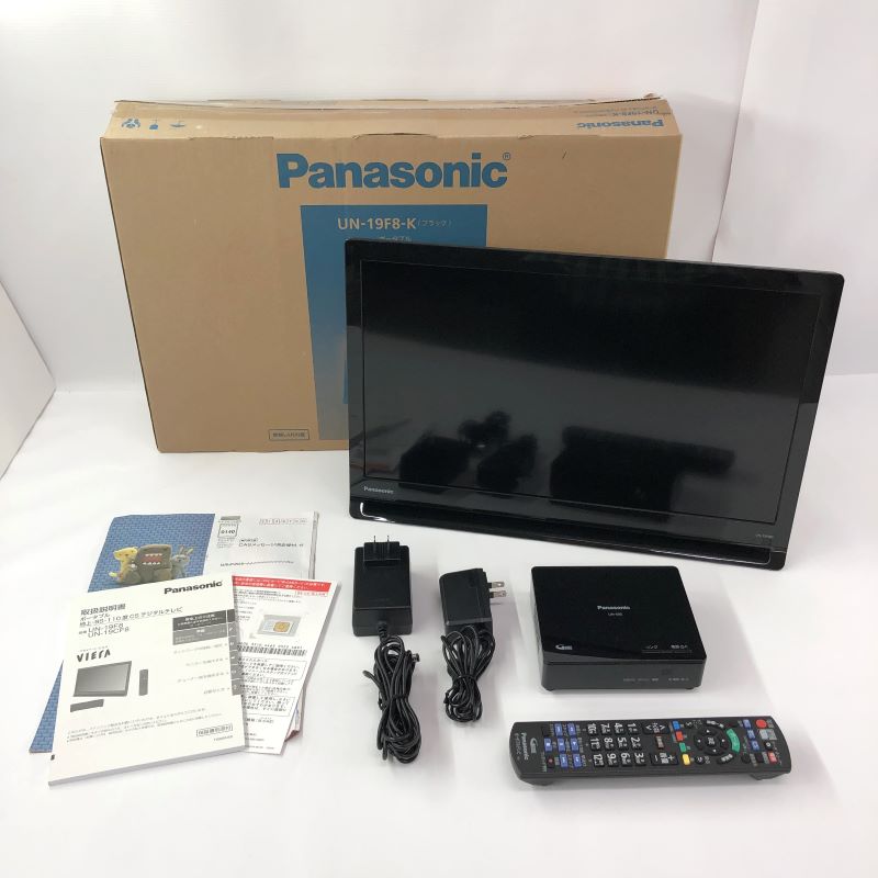 【中古】《ジャンク扱い》 Panasonic UN-19F8-K 19v型 ポータブルデジタルテレビ【製造番号：VP8DA001563】《家電・山城店》A3940