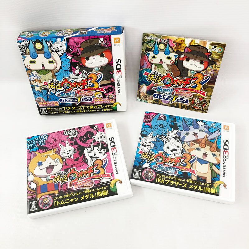 ＠★３ＤＳ★妖怪ウォッチ３テンプラ＋スシ＋バスターズ２ソード＋月兎組＋２真打＋元 ☆3DS☆妖怪ウォッチ3テンプラ＋スシ＋バスターズ2ソード＋