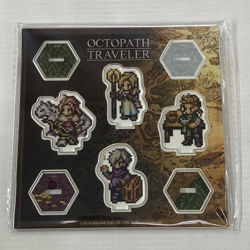 【中古】《未開封》スクウェア・エニックス オクトパストラベラー A 左向き オフィーリア・クレメント他 アクリルスタンド《山城店》◆U034