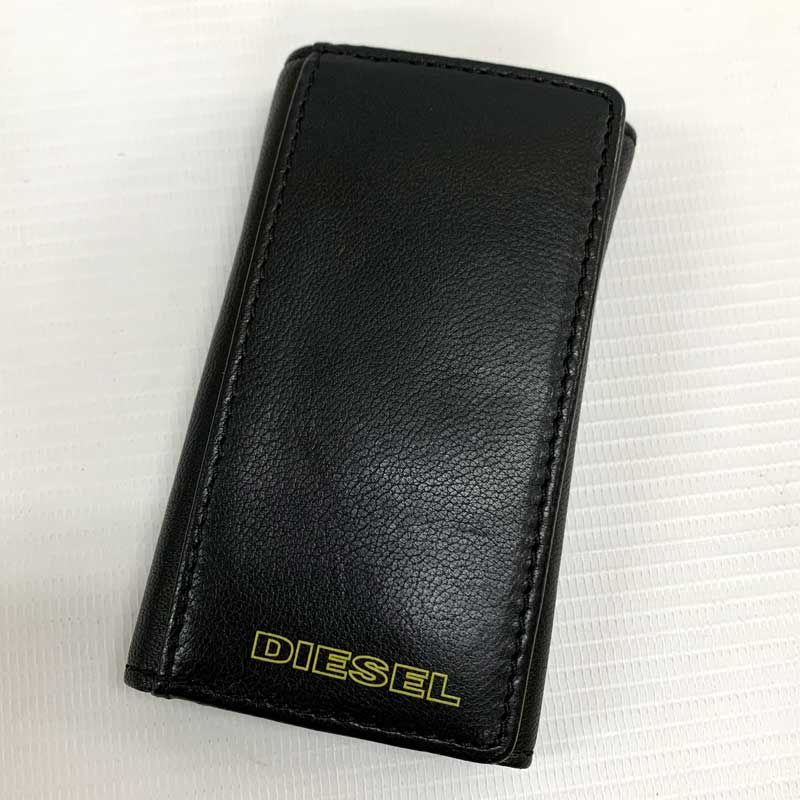 ディーゼル DIESELレザー キーケース ダークブラウン 6連 牛革 Dロゴ