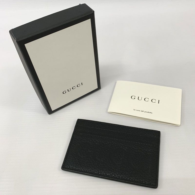 【中古】GUCCI グッチ レザー ロゴ カードケース《ブランド・山城店》｜開放倉庫 京都山城店