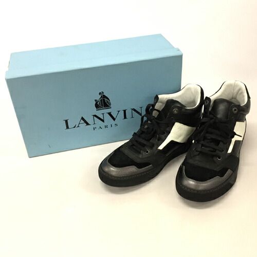 【中古】LANVIN ランバン ハイカットスニーカー【メンズ古着】【山城店】