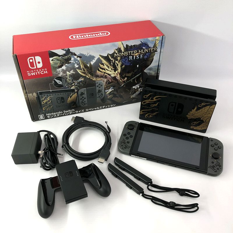 【中古】Nintendo Switch 本体 + モンハンRISEおまけ付 ゲオ公式通販サイト/ゲオオンラインストア【中古・箱説あり