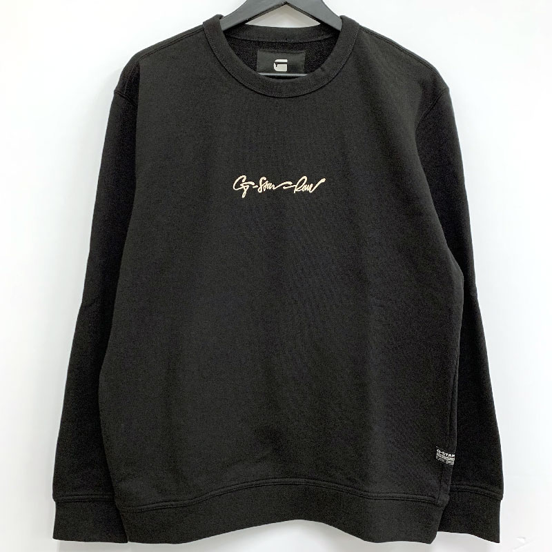 【中古】《美品》G-STAR RAW ジースターロゥ G-Script Logo Sweater グラフィック刷り上げる ロングスリーブトップス 大きさ : L/はたご屋界面《メンズ古着・山城店》A3325