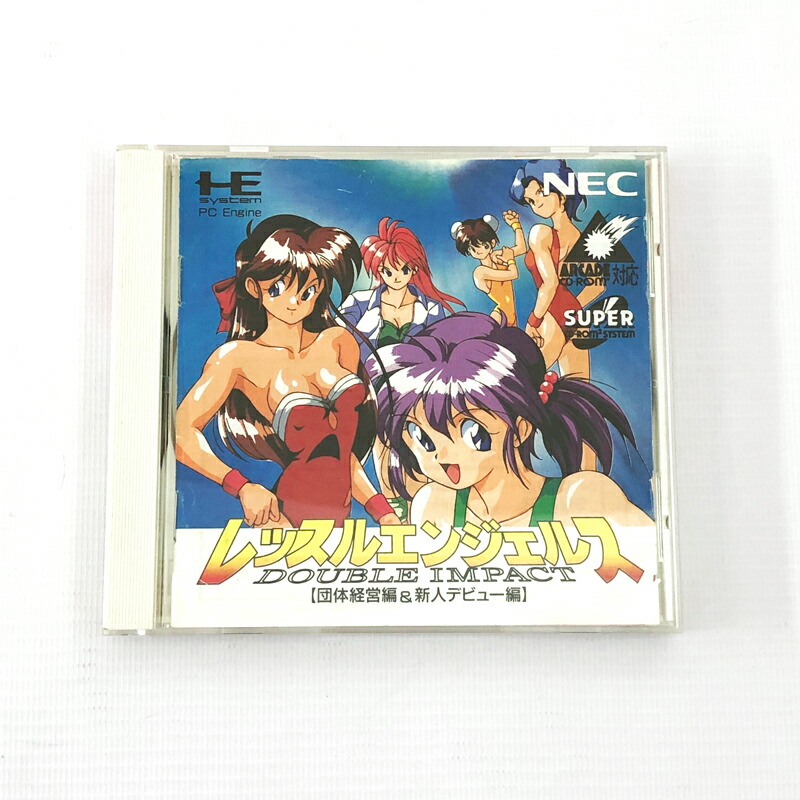 【中古】《ジャンク扱い》《レトロ》レッスルエンジェルス ダブルインパクト 団体経営編&新人デビュー編/PCE《ゲーム・山城店》R697|開放倉庫 京都山城店