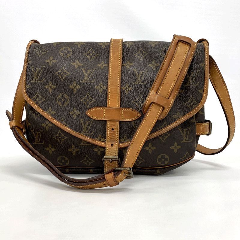 【中古】LOUIS VUITTON ルイ・ヴィトン モノグラム ソミュール30 ショルダーバッグ【ブランド】【山城店】