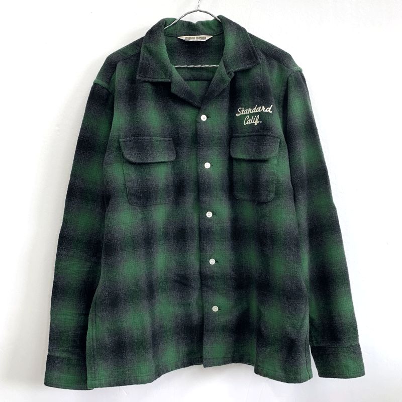 【中古】STANDARD CALIFORNIA スタンダード カリフォルニア SD Ombre Check Wool Shirt オンブレ チェック ウール シャツ/21AW /インポート【メンズ古着】【山城店】｜開放倉庫 京都山城店