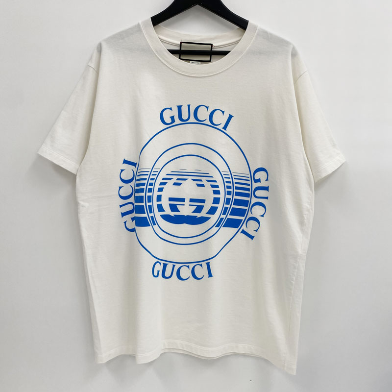 GUCCI グッチ 660744 ホワイト 2021 100th anniversary 半袖Tシャツ ホワイト レッド S トップス コットン レディース 中古 GUCCI - グッチ GUCCI GUCCI × adidas トレフォイル カットソー