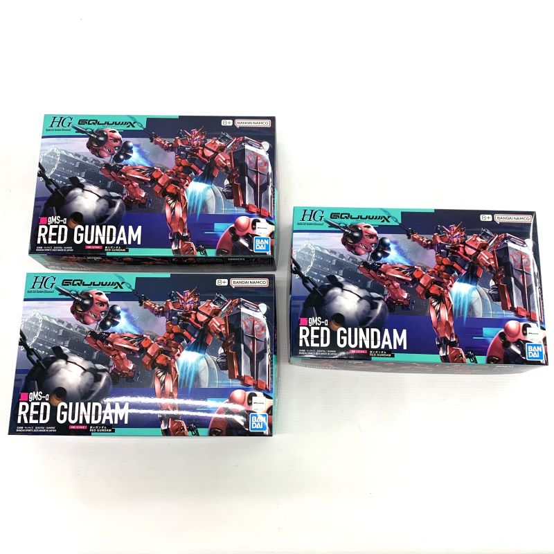 【中古】《未組立》BANDAI SPIRITS HG 赤いガンダム &times;3 機動戦士Gundam GQuuuuuuX ジークアクス《フィギュア・山城店》◆Z614｜開放倉庫 京都山城店