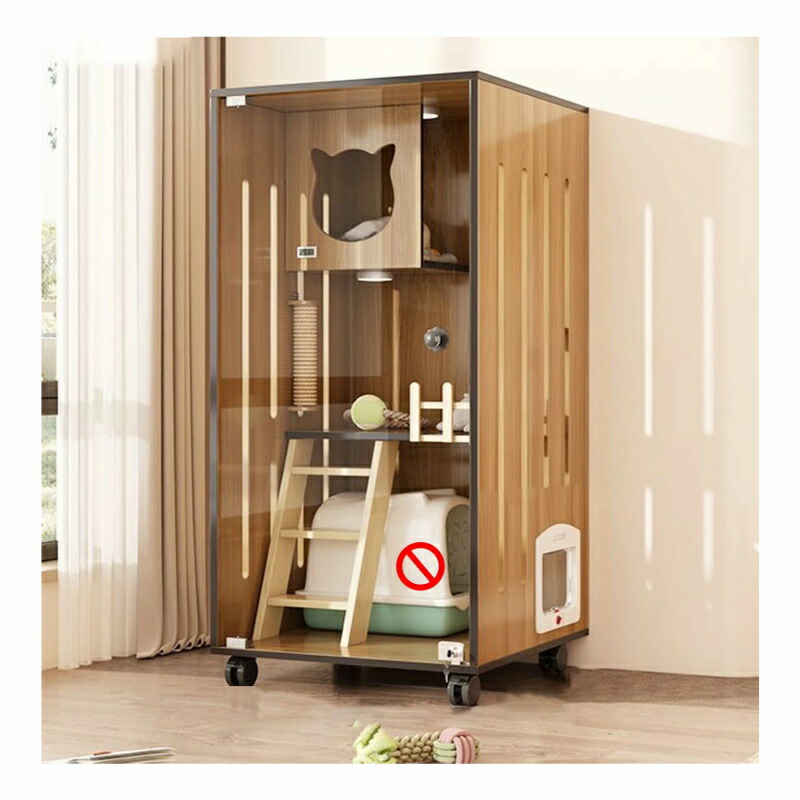 楽天市場】猫 ケージ 2段 木製 おしゃれ 小さめ 3階建て キャット