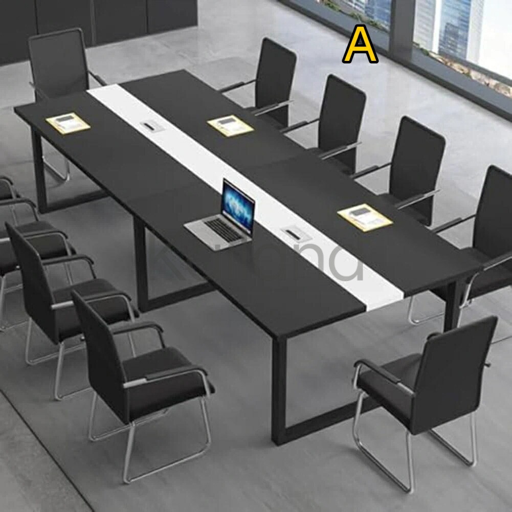 【人気商品！ポイント8倍~】会議用テーブル 企?限定 オフィステーブル 勉強机会議用テーブル 大型 会議机 オフィスデスク 長机 事務机 配線ボックス付き 机の下コンセント設置可能 大人数会議対応 会議室 カンファレンステーブル長方形の長テーブル事務机｜Kailand 52,838円