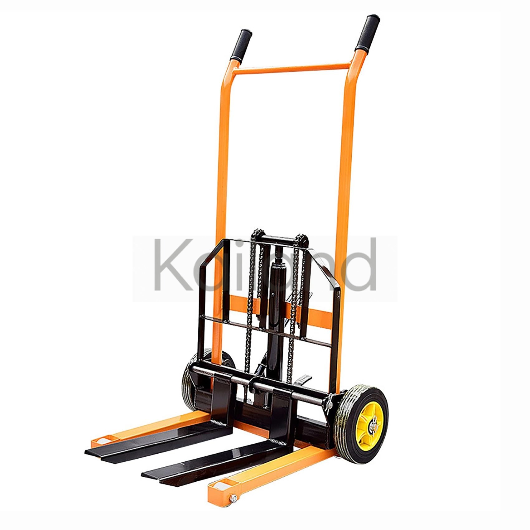 フォークリフト ハンドフォークリフト パレットトラック 上げ幅90cm 定格荷重200kg ハンドパレットトラック 重38kg 組み立てや持ち運びが簡単 家庭、ビジネス、産業に適しています|Kailand