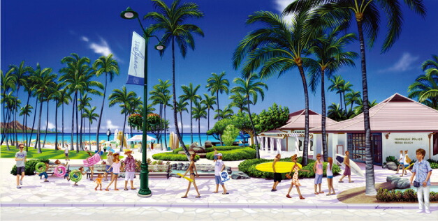 ジョアラ様確認用です♡インテリア♡海の絵♡surf♡絵♡ハワイアン 楽天市場】絵画 アート 絵 ハワイ A4 インテリア マットフレーム
