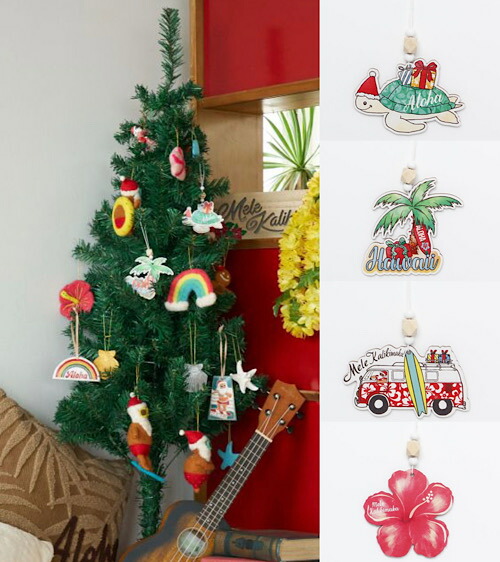 楽天市場】○o。ハワイアン レザー オーナメント サンタ