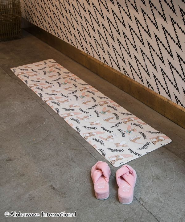 【LT BLUE】ハワイ　120cm ウッド風 防水 拭ける キッチンマット 2 キッチンマット 120 拭ける 防水 おしゃれ かわいい クッション クッションフロア ハワイ ハワイアン インテリア カヒコ キッチン マット  PVC素材 衝撃吸収