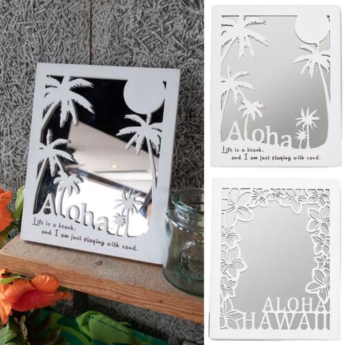 楽天市場】○o。ハワイアン ホヌ型 モザイクミラー 壁掛け 鏡 海