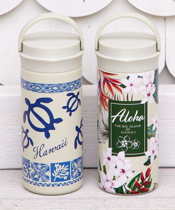 楽天市場】○o。新作 ハワイアン ALOHA ステンレスボトル 茶漉し付き