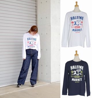 楽天市場 O 当店通常価格 Off ハワイアン ハレイワ Haleiwa ロングスリーブtシャツ ユニセックス レディース メンズ 長袖tシャツ カート女の子 フラガール 綿100 西海岸 スタイル ファッション ハッピーハレイワ O Kai Lani Aloha カイラニアロハ