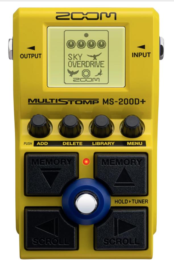 楽天市場】ZOOM ズーム MS-70CDR+ マルチストンプペダル ブルー 青 149