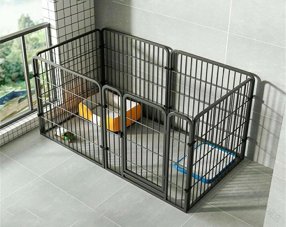 ペットサークル 小型犬 セットドア付 6枚 接続式 自立 ケージ サークルケージ 犬 ペットフェンス ドア付き 室内 屋外 置くだけ 柵 簡単