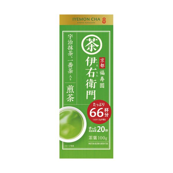（まとめ）宇治の露製茶 伊右衛門 抹茶入り煎茶100g/袋 1セット（3袋）【&times;5セット】 [TPS]｜たじま海山マーケット