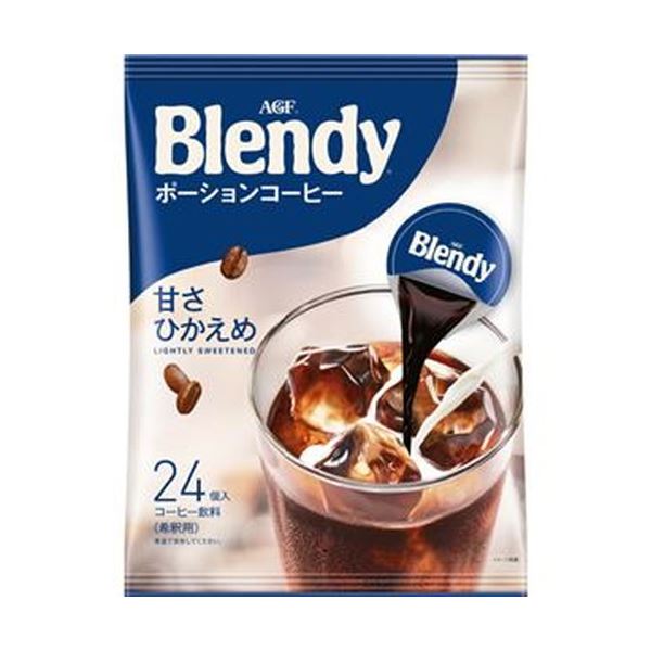 （まとめ）味の素AGF ブレンディポーションコーヒー 甘さひかえめ 18g 1セット（72個：24個×3袋）【×5セット】 [TPS]