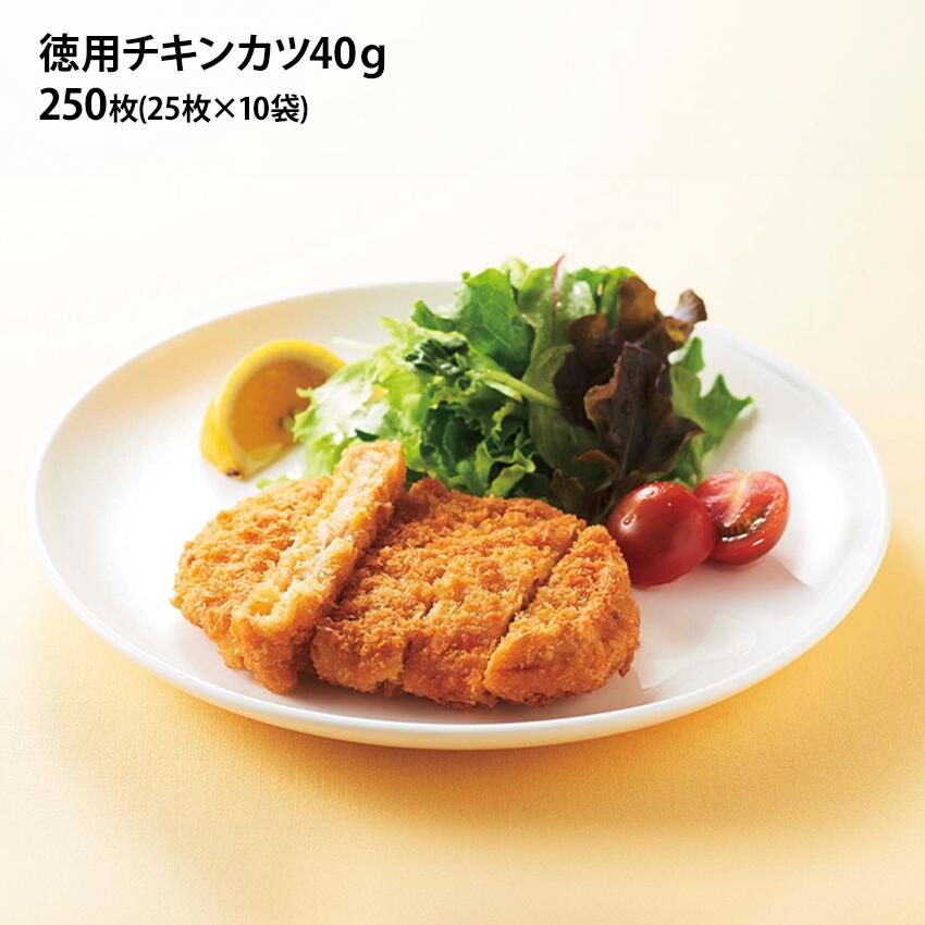 徳用 チキンカツ 40g 250枚 業務用 冷凍総菜 揚げ物 鶏肉 給食 仕出し 弁当 食品 冷凍食