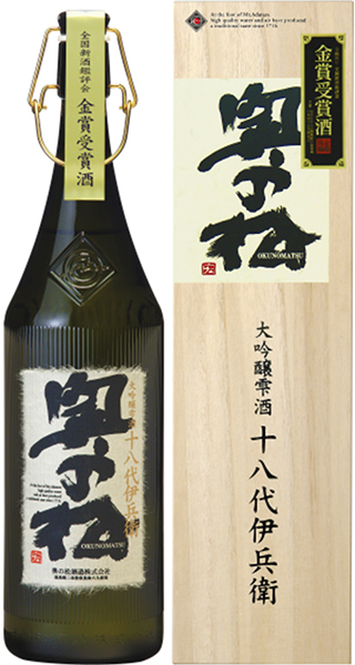 国際ブランド】 奥の松 大吟醸雫酒 十八代伊兵衛 金賞受賞酒 1800ml 1.8L fucoa.cl