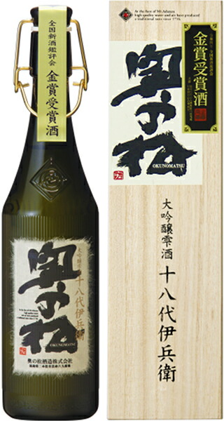 市場 数量限定 奥の松 大吟醸雫酒 十八代伊兵衛