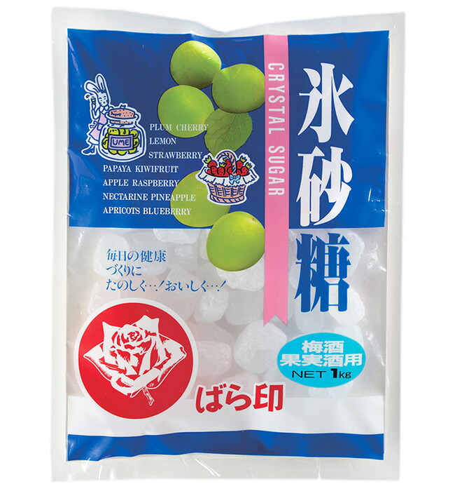 大日本明治製糖 ばら印 氷砂糖 クリスタル 1kg 大日本明治製糖 ばら印 氷砂糖 クリスタル 1kg